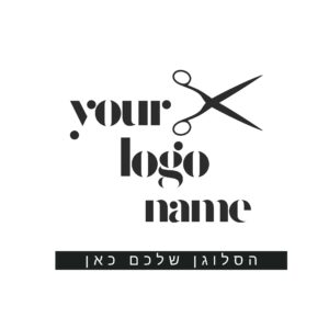 לוגו למספרה עודד
